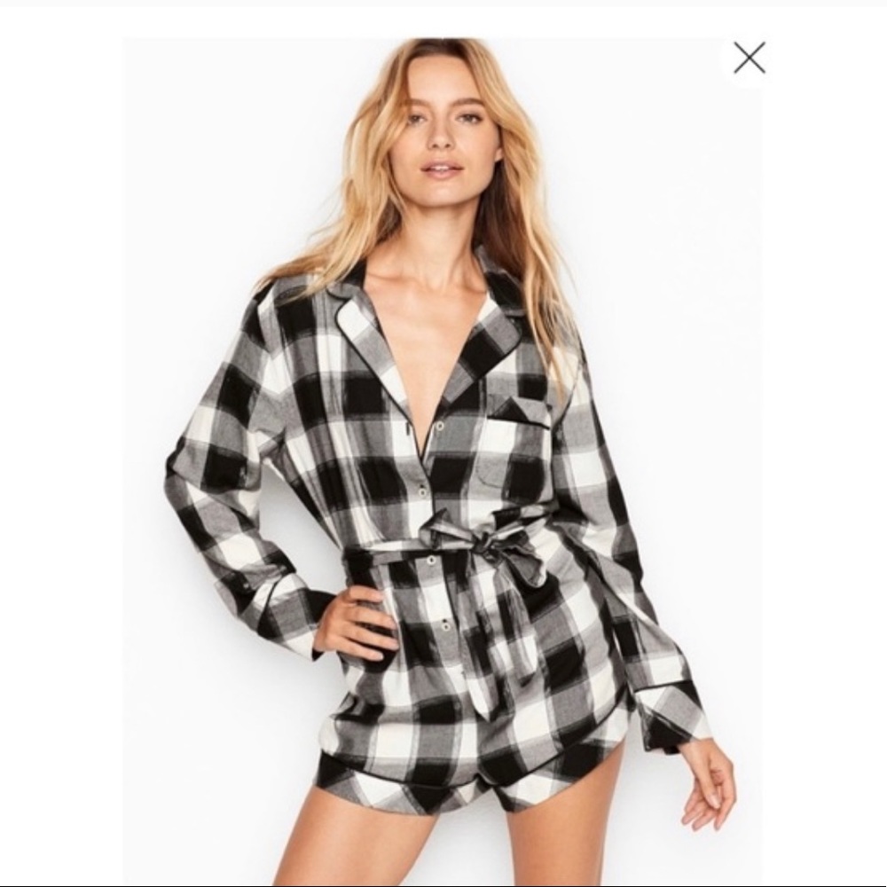 Victorias Secret Flannel Romper